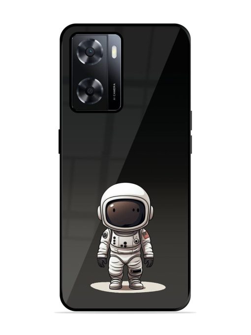 Neon Astronaut Glossy Soft Edge Case for Oppo A57 (4G) Chachhi