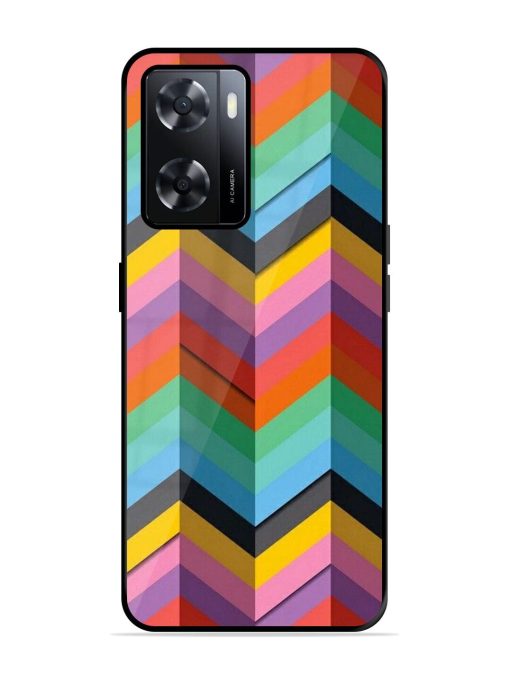 Colorful Zigzag Glossy Soft Edge Case for Oppo A57 (4G) Chachhi