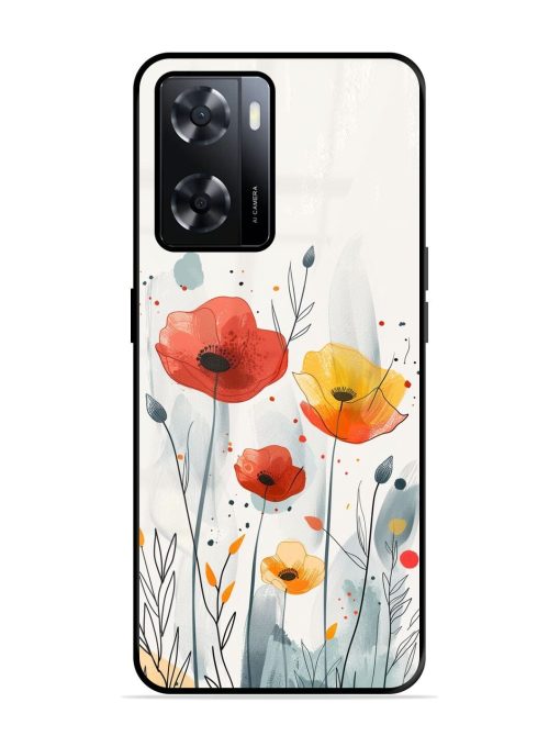 Poppy Fields Glossy Soft Edge Case for Oppo A57 (4G)