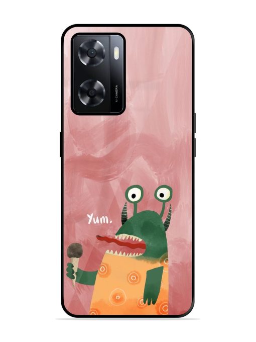 Hungry Monster Glossy Soft Edge Case for Oppo A57 (4G) Chachhi