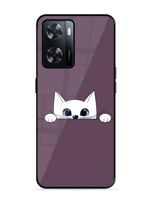 Peek-A-Boo Kitty Glossy Soft Edge Case for Oppo A57 (4G) Chachhi