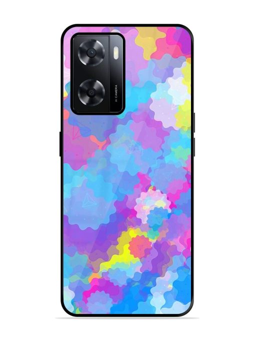 Psychedelic Cloud Burst Glossy Soft Edge Case for Oppo A57 (4G) Chachhi