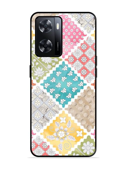 Patchwork Dreamscape Glossy Soft Edge Case for Oppo A57 (4G) Chachhi