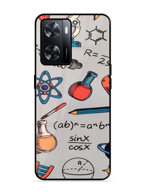 Science Doodle Delight Glossy Soft Edge Case for Oppo A57 (4G) Chachhi