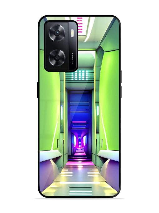 Neon Corridor Glossy Soft Edge Case for Oppo A57 (4G) Chachhi