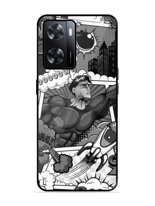 Comic Book Chaos Glossy Soft Edge Case for Oppo A57 (4G) Chachhi