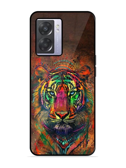 Cosmic Tiger Glossy Soft Edge Case for Oppo A57 (5G) Chachhi