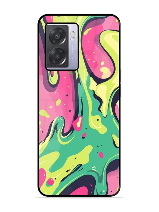 Gooey Grooves Glossy Soft Edge Case for Oppo A57 (5G) Chachhi