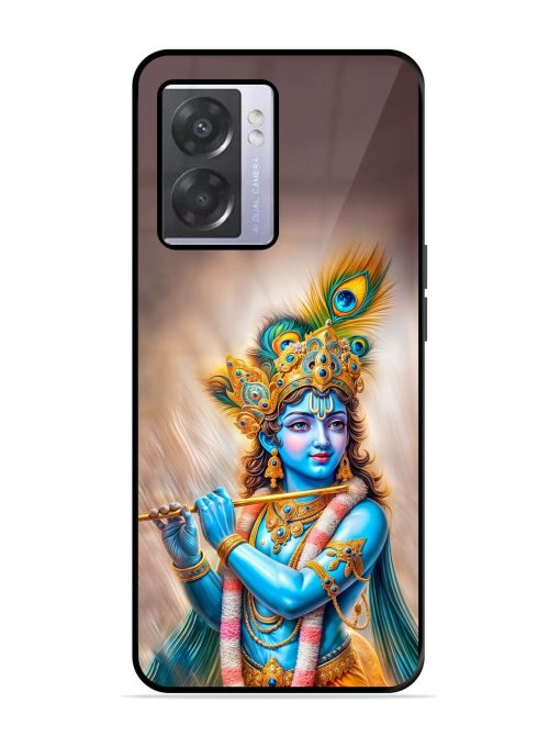 Divine Krishna Glossy Soft Edge Case for Oppo A57 (5G) Chachhi