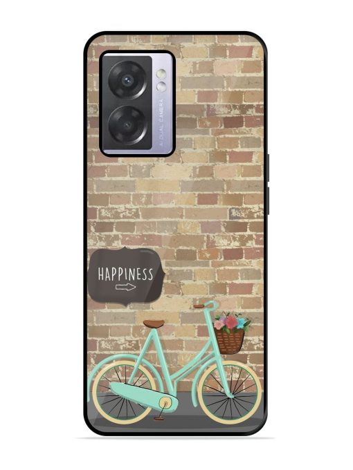 Pedaling Towards Happiness Glossy Soft Edge Case for Oppo A57 (5G) Chachhi