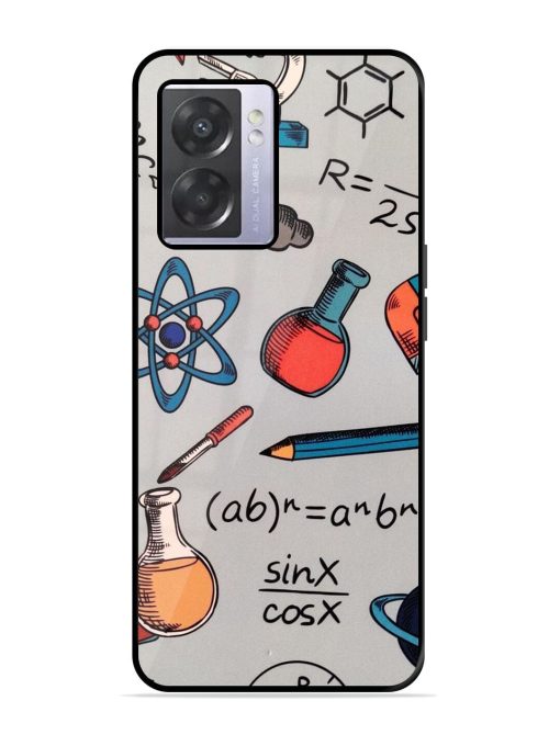 Science Doodle Glossy Soft Edge Case for Oppo A57 (5G) Chachhi