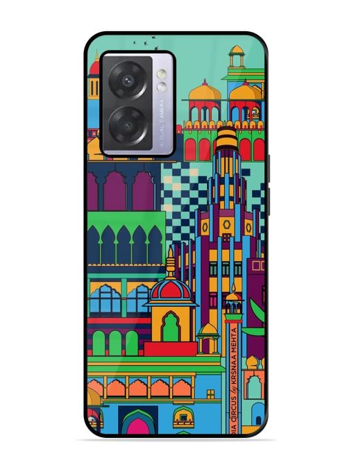 Indian Tapestry Glossy Soft Edge Case for Oppo A57 (5G) Chachhi