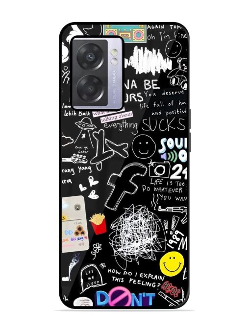 Doodle Diary Glossy Soft Edge Case for Oppo A57 (5G) Chachhi