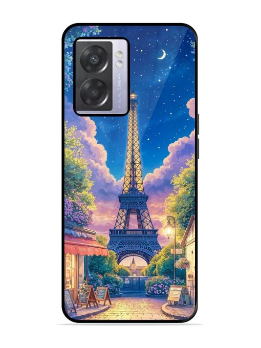 Twilight In Paris Glossy Soft Edge Case for Oppo A57 (5G) Chachhi