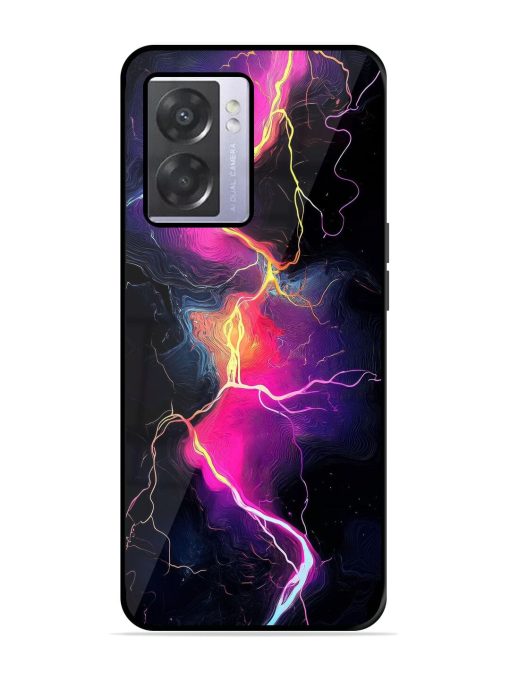 Electric Dreams Glossy Soft Edge Case for Oppo A57 (5G) Chachhi