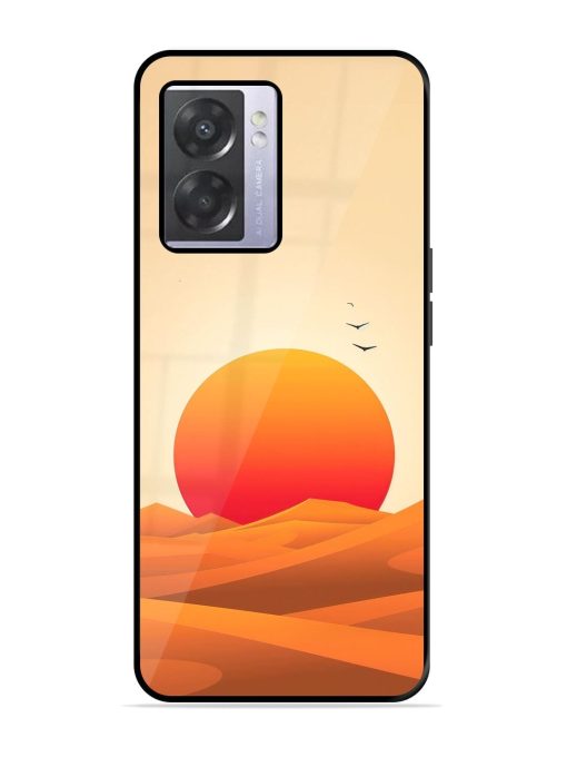 Desert Sunset Glossy Soft Edge Case for Oppo A57 (5G) Chachhi