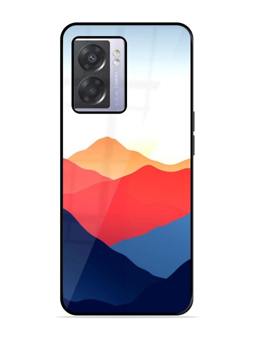 Sunset Peaks Glossy Soft Edge Case for Oppo A57 (5G) Chachhi