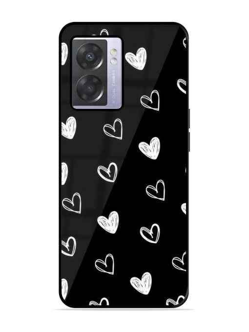 Scattered Hearts Glossy Soft Edge Case for Oppo A57 (5G) Chachhi