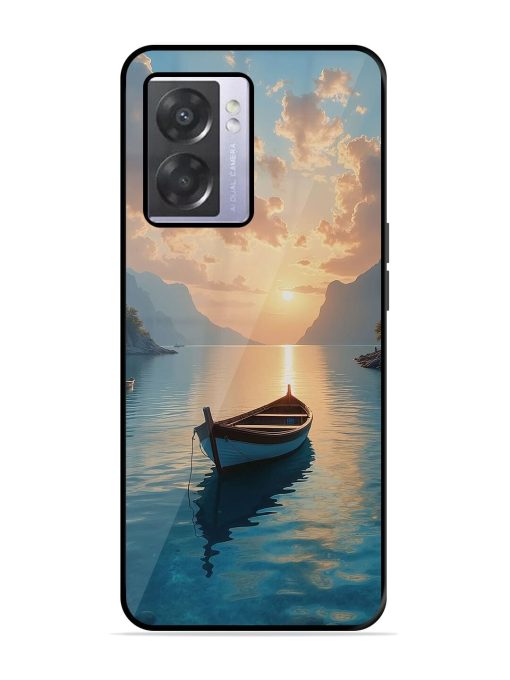 Serene Sunset Glossy Soft Edge Case for Oppo A57 (5G) Chachhi