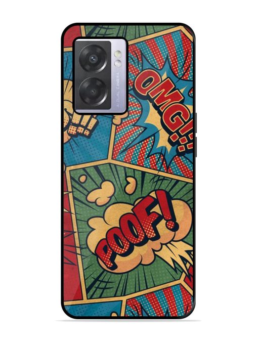 Comic Book Chaos Glossy Soft Edge Case for Oppo A57 (5G) Chachhi