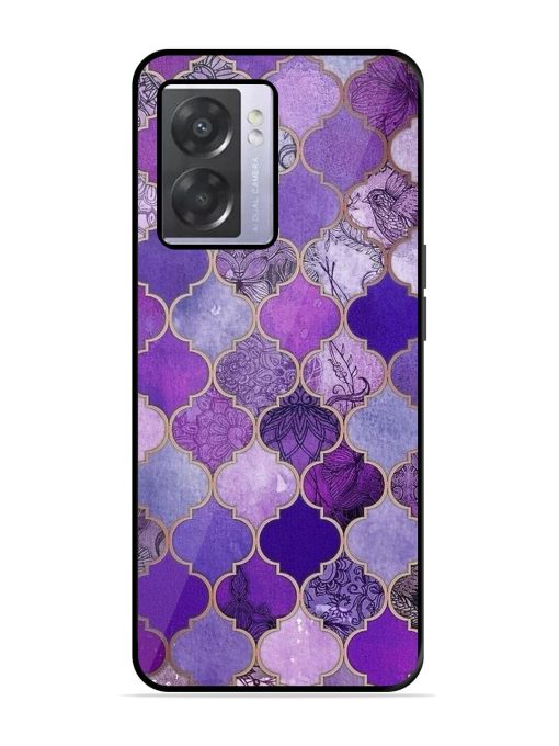 Purple Mosaic Magic Glossy Soft Edge Case for Oppo A57 (5G) Chachhi