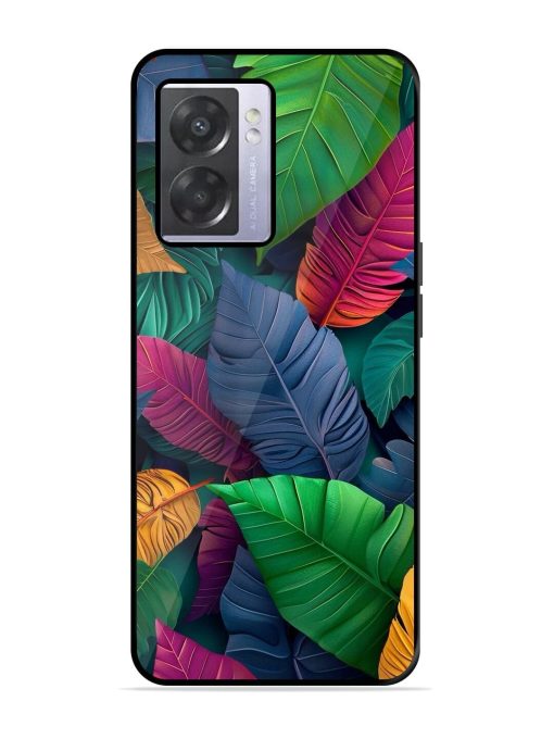 Tropical Tapestry Glossy Soft Edge Case for Oppo A57 (5G) Chachhi