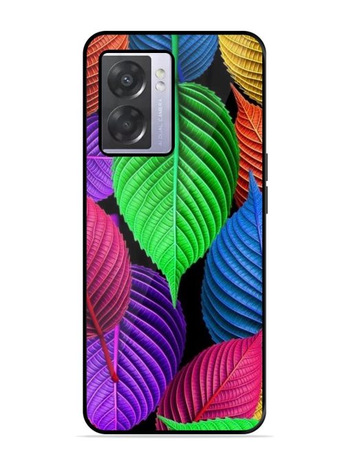 Rainbow Leaf Symphony Glossy Soft Edge Case for Oppo A57 (5G)