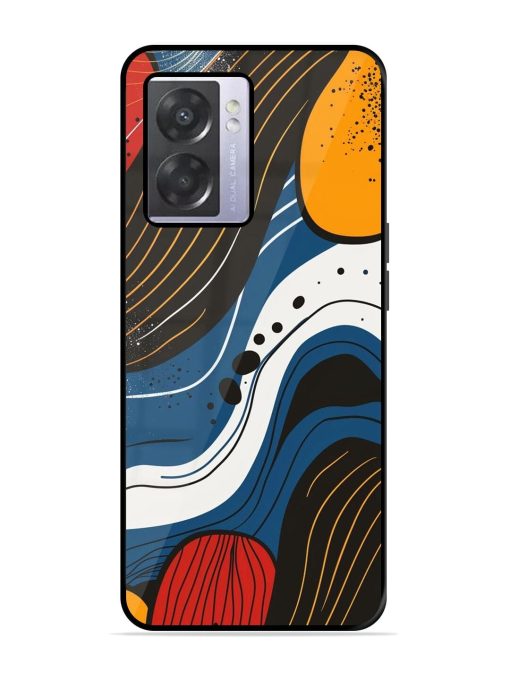 Abstract Expression Glossy Soft Edge Case for Oppo A57 (5G) Chachhi