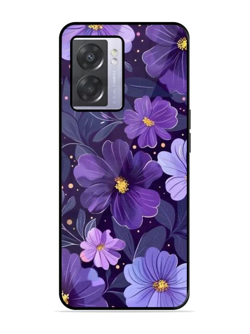 Purple Paradise Glossy Soft Edge Case for Oppo A57 (5G)