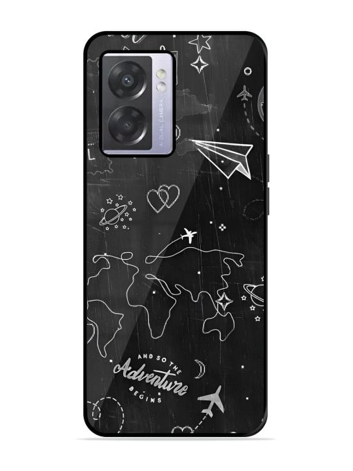 Wanderlust Sketchbook Glossy Soft Edge Case for Oppo A57 (5G) Chachhi