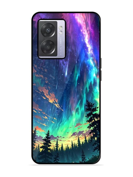 Cosmic Canvas Glossy Soft Edge Case for Oppo A57 (5G) Chachhi