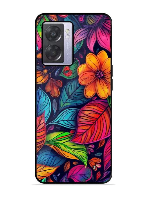 Rainbow Of Blooms Glossy Soft Edge Case for Oppo A57 (5G) Chachhi