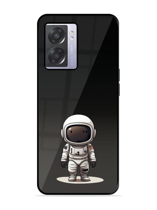 Neon Astronaut Glossy Soft Edge Case for Oppo A57 (5G) Chachhi