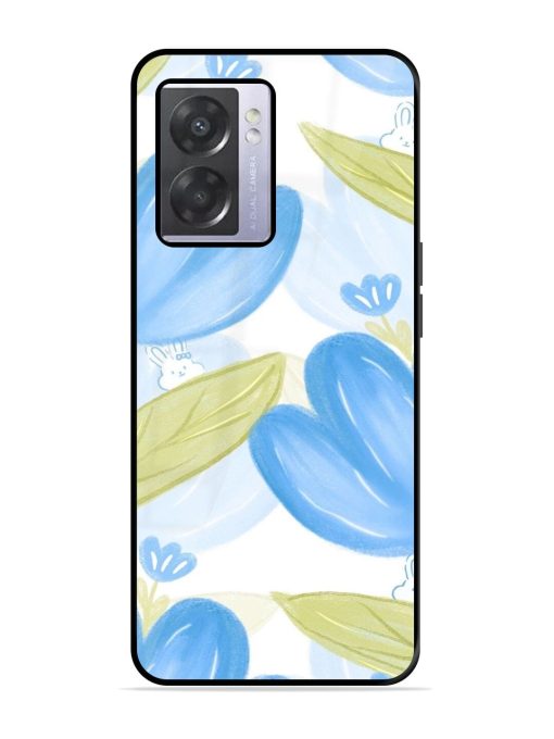 Bunny'S Blue Garden Glossy Soft Edge Case for Oppo A57 (5G) Chachhi