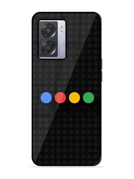 Google Dots Glossy Soft Edge Case for Oppo A57 (5G) Chachhi