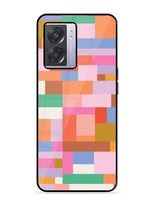 Colorful Chaos Glossy Soft Edge Case for Oppo A57 (5G) Chachhi