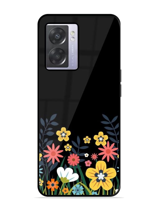 Floral Night Sky Glossy Soft Edge Case for Oppo A57 (5G) Chachhi