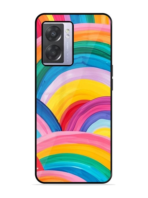 Rainbow Cascade Glossy Soft Edge Case for Oppo A57 (5G) Chachhi