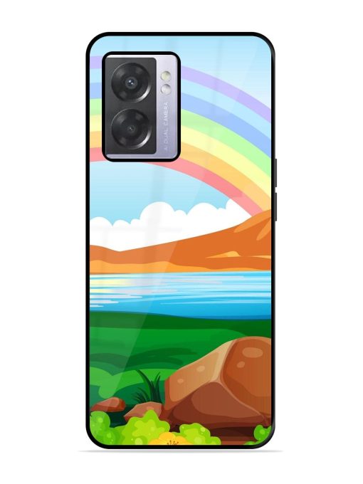 Rainbow Over The Lake Glossy Soft Edge Case for Oppo A57 (5G)