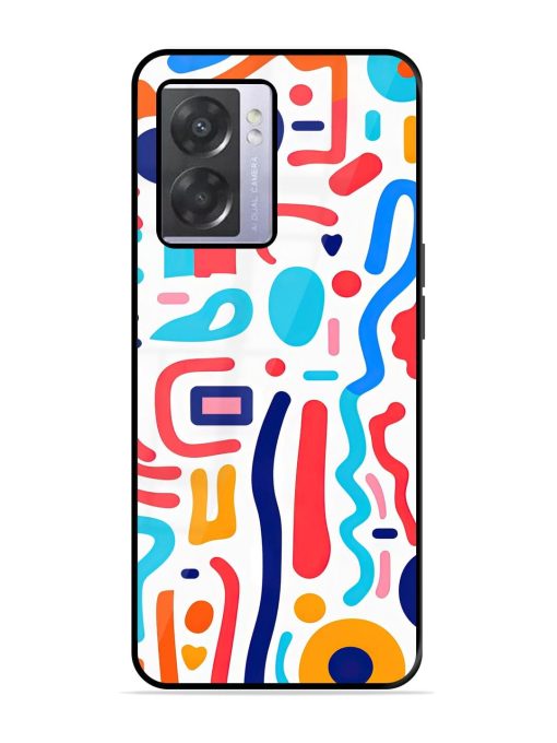 Whimsical Doodle Chaos Glossy Soft Edge Case for Oppo A57 (5G) Chachhi