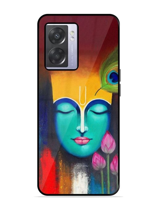 Divine Tranquility: The Face Of Krishna Glossy Soft Edge Case for Oppo A57 (5G) Chachhi