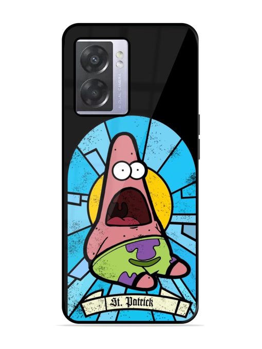 St. Patrick'S Day Stained Glass Patrick Star Glossy Soft Edge Case for Oppo A57 (5G) Chachhi