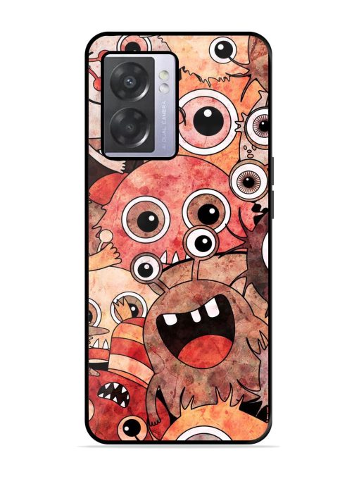 Monster Mash Glossy Soft Edge Case for Oppo A57 (5G) Chachhi