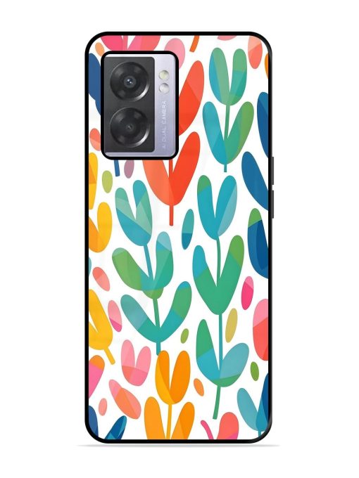 Rainbow Of Blooms Glossy Soft Edge Case for Oppo A57 (5G) Chachhi