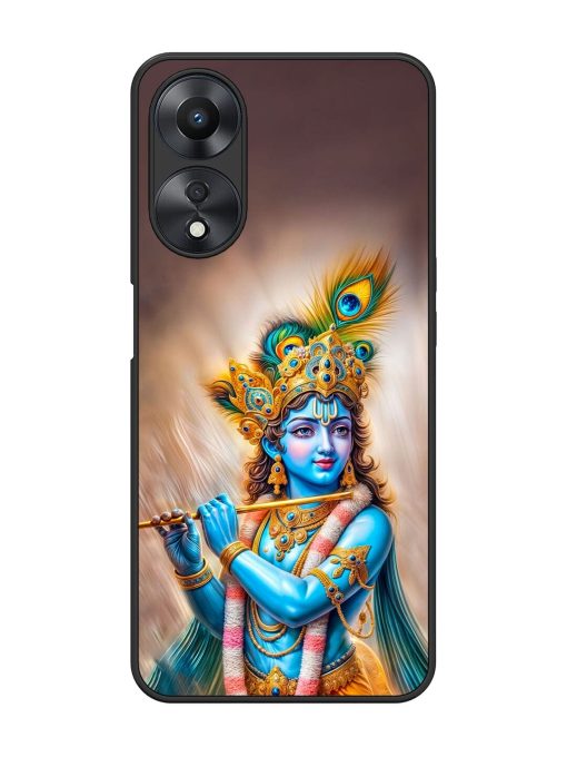 Divine Krishna Glossy Soft Edge Case for Oppo A58 Chachhi