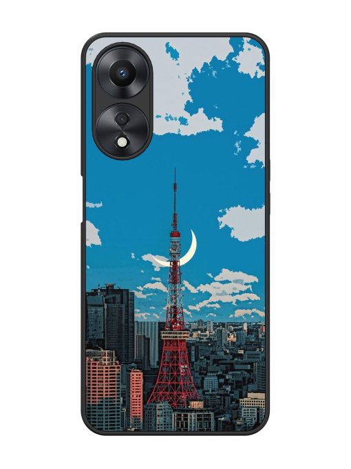 Tokyo Twilight Glossy Soft Edge Case for Oppo A58 Chachhi