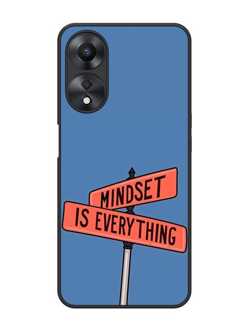 Mindset Matters Glossy Soft Edge Case for Oppo A58 Chachhi