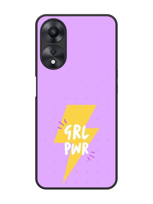 Girl Power Spark Glossy Soft Edge Case for Oppo A58