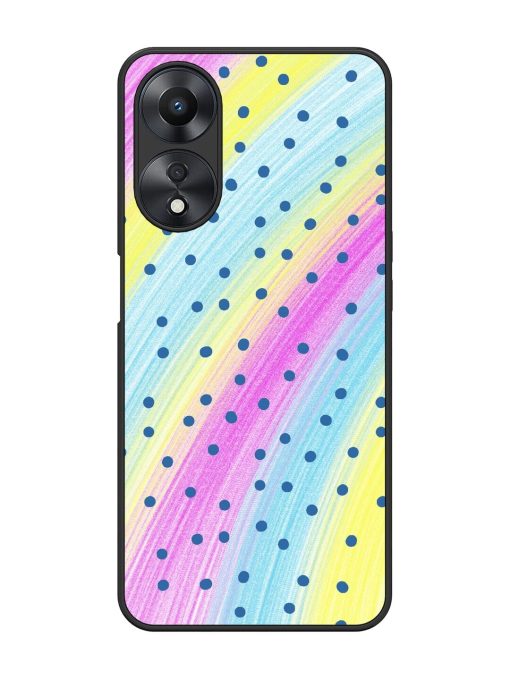 Polka Dot Paradise Glossy Soft Edge Case for Oppo A58 Chachhi