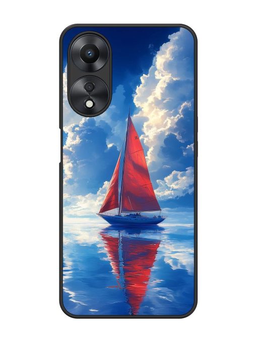 Crimson Sails Glossy Soft Edge Case for Oppo A58 Chachhi